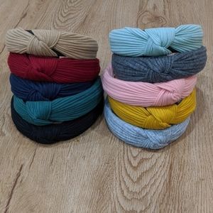 Set of 10 Top Knot Head Bands